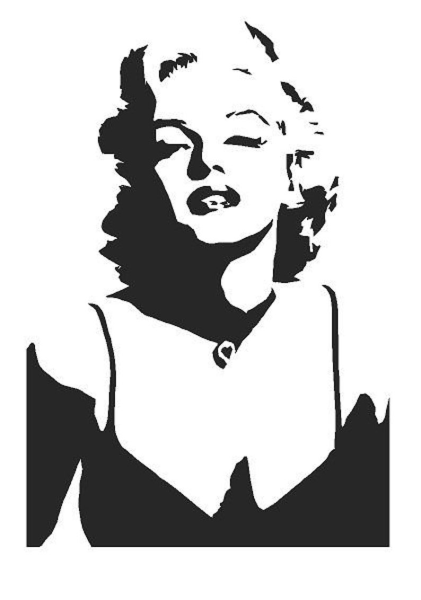 Мэрилин Монро Силуэтный портрет