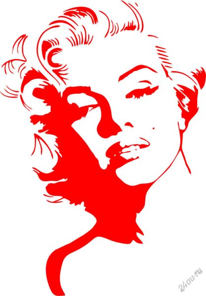 Силуэт Мэрилин Монро