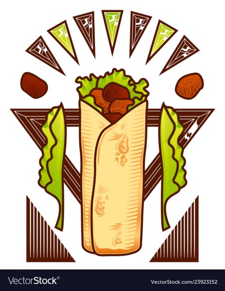 Шаверма иллюстрация