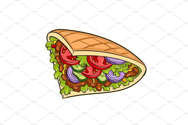 Векторное изображение шавермы