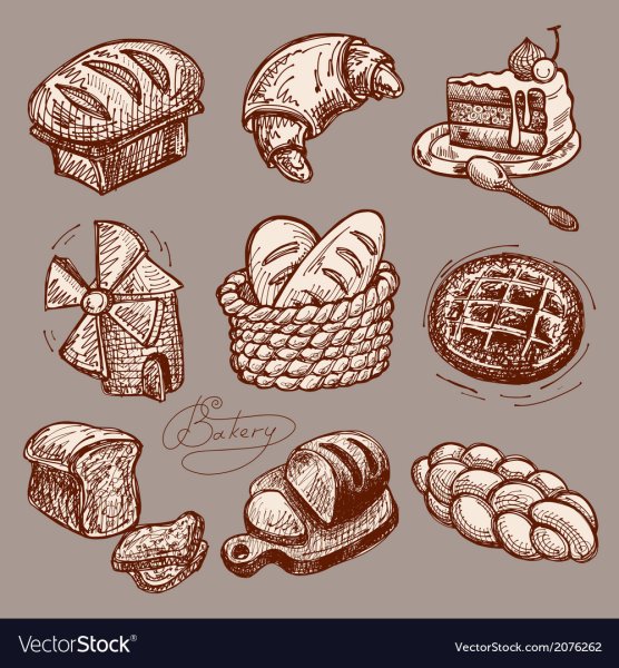 Векторные изображения пекарня