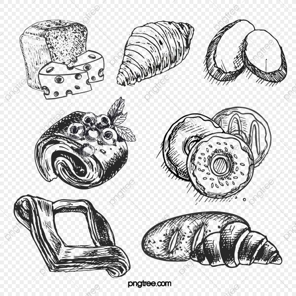 Булочка карандашом