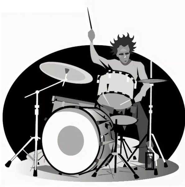 Рок барабанщик арт