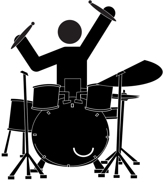 Барабаны силуэт