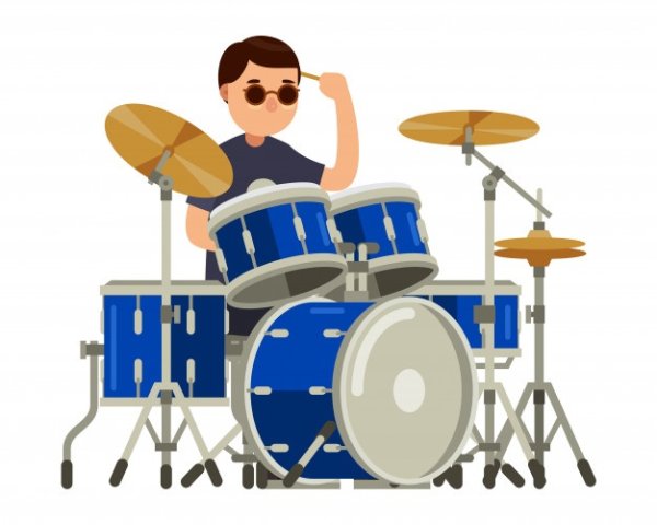 Логотип барабанщика