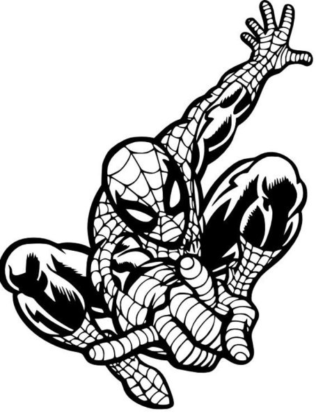 Человек паук эскиз
