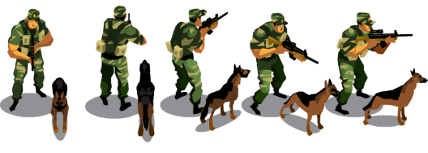 Пограничник на прозрачном фоне