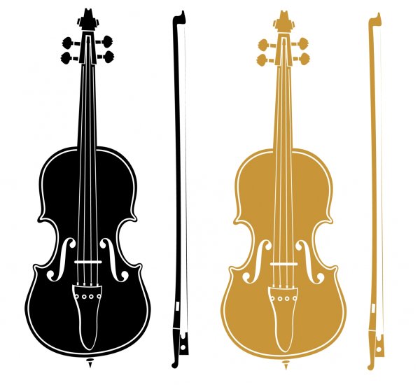 Скрипка вектор