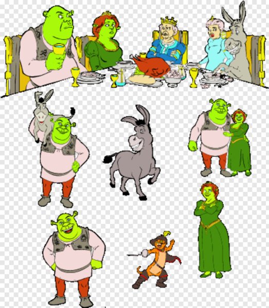 Герои Шрека Стикеры