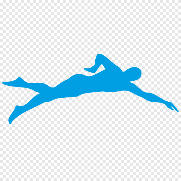 Силуэт пловца Баттерфляй