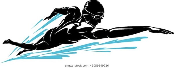 Пловец силуэт