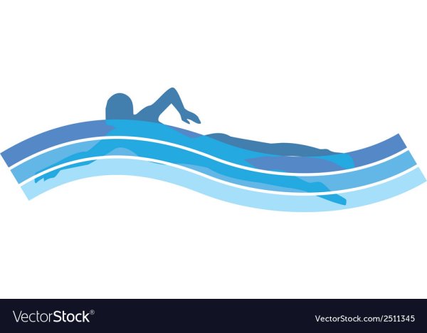 Пловец вектор