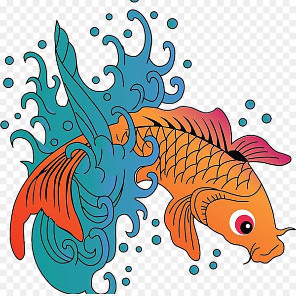 Карп мультяшный