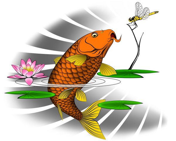 Мультяшные карпы