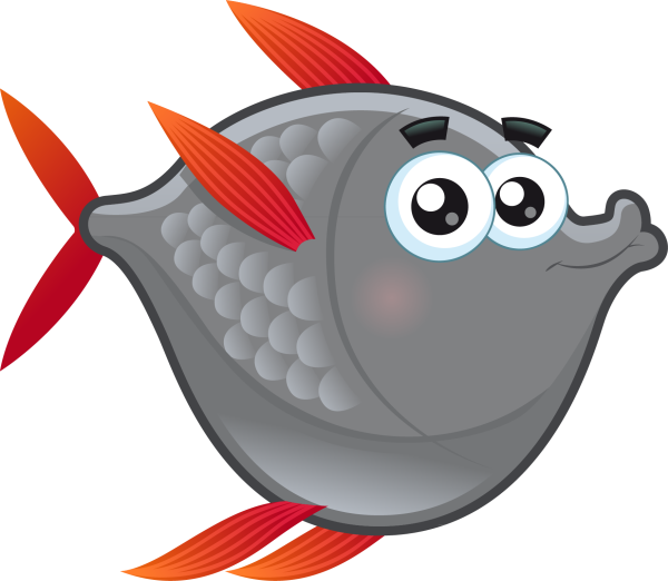 Рыбка мультяшная