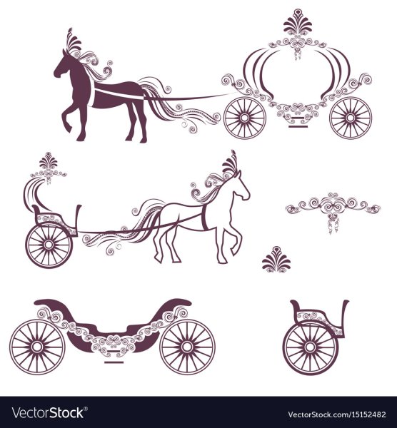 Карета Золушки вектор