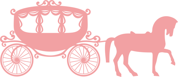 Карета с лошадью вектор