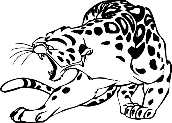 Стилизованный леопард