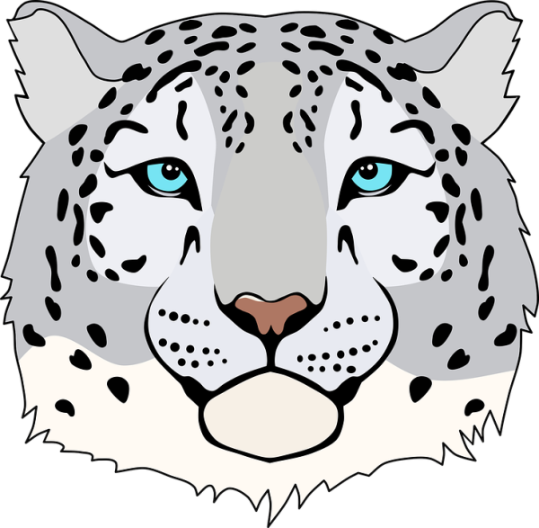 Леопард морда вектор