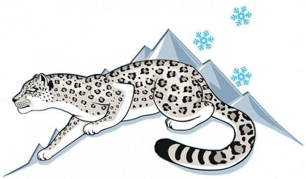 Снежный Барс Ирбис вектор