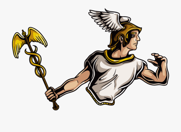 Гермес Бог древней Греции рисунок