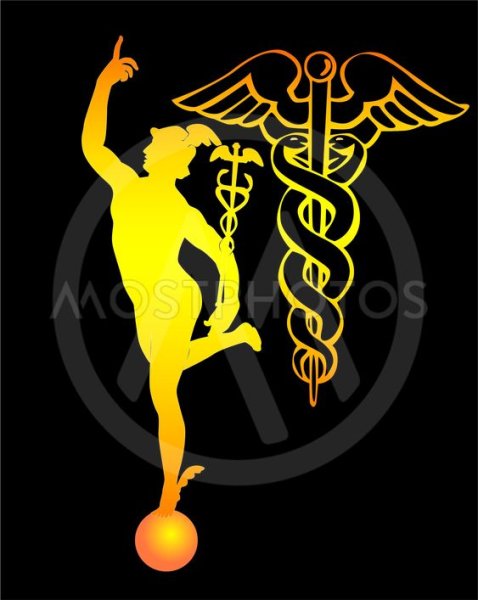 Символ Бога торговли Гермеса