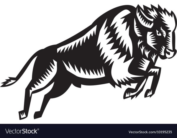 Стилизация зубра