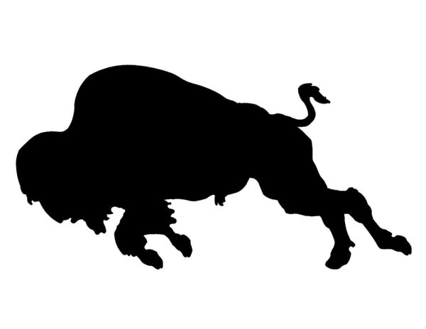 Трафарет бизона