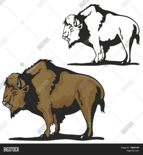 Стилизация зубра