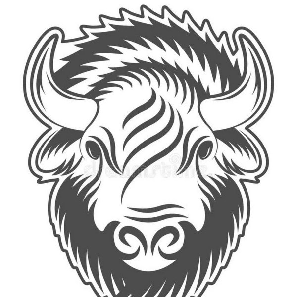 Стилизованная голова зубра