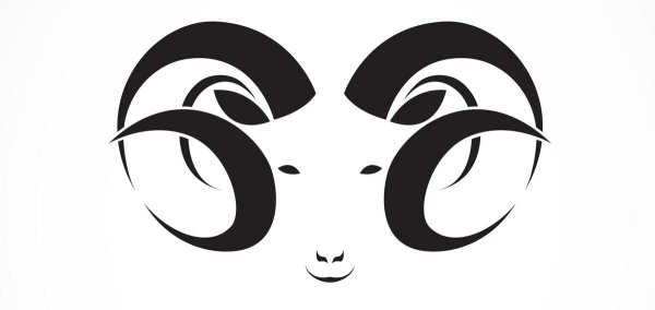 Овен знак зодиака вектор