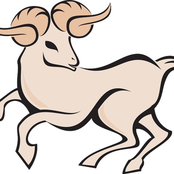 Бесподобный Овен в векторе