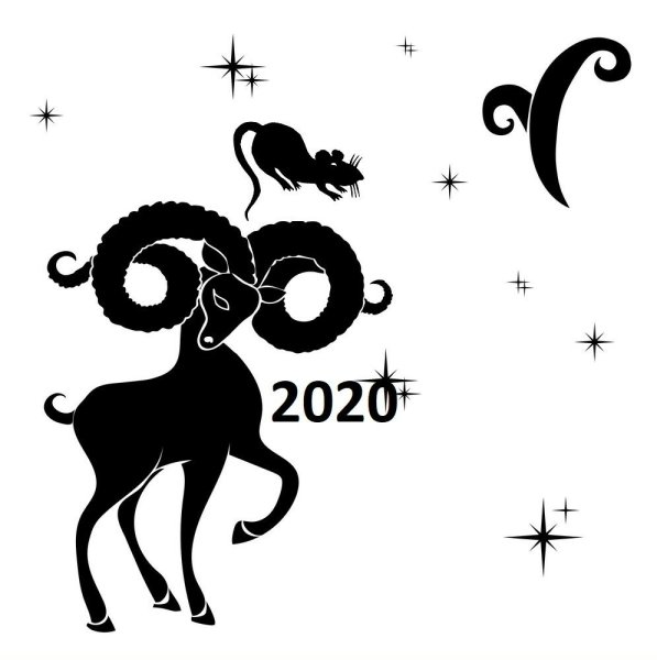 Овен знак зодиака вектор