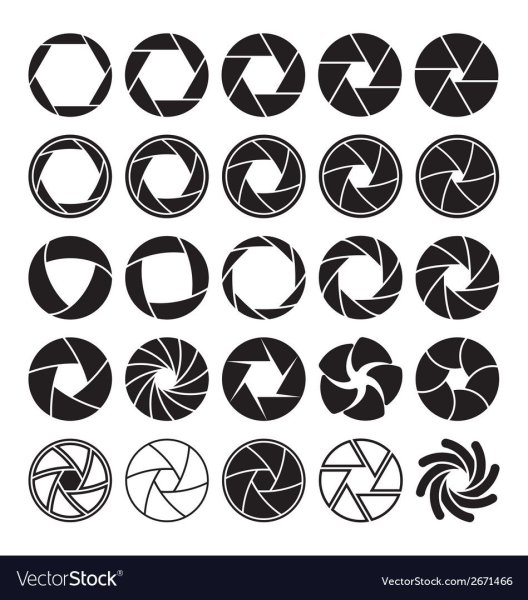 Диафрагма фотоаппарата лого