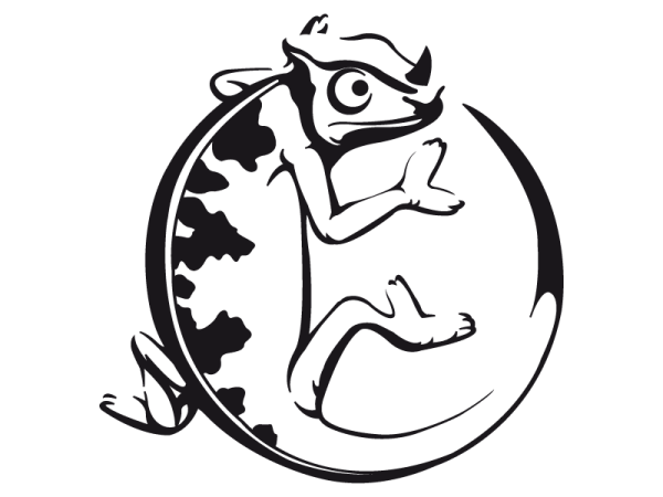 Хамелеон векторное изображение