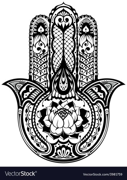 Еврейская Хамса эскиз