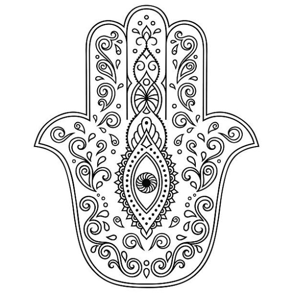 Еврейская Хамса эскиз