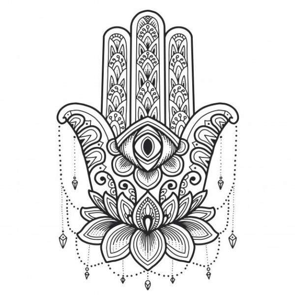 Восточный орнамент Хамса