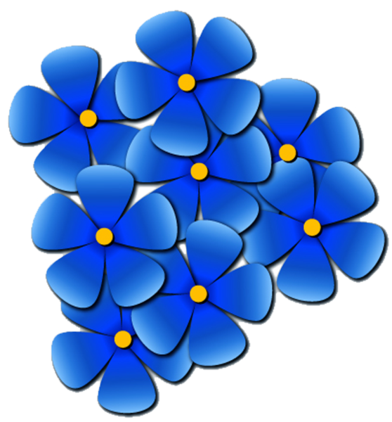 Синий цветок для детей