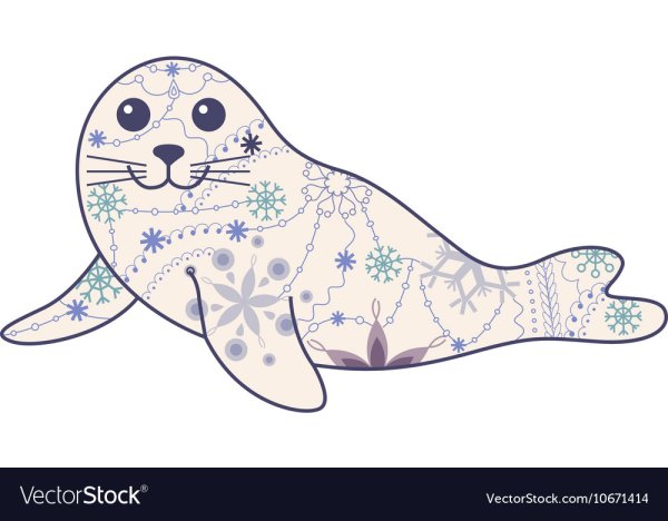 Тюлень стилизация