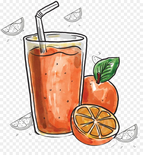 Апельсиновый сок мультяшный