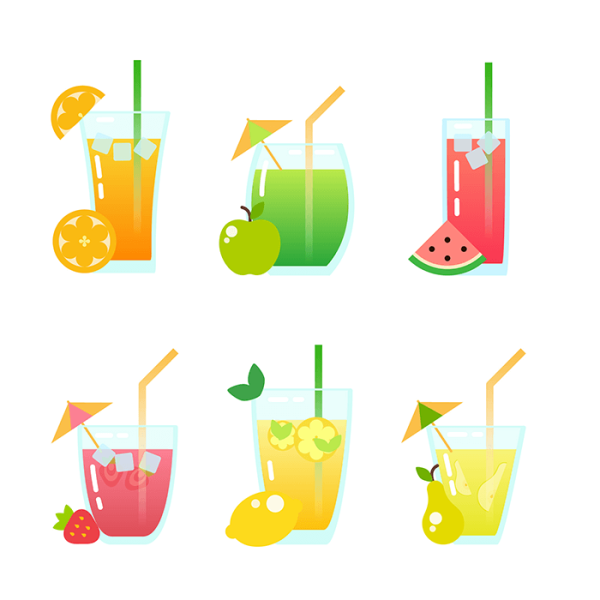 Сок векторный клипарт