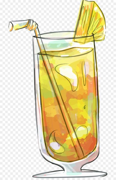 Сок с трубочкой вектор