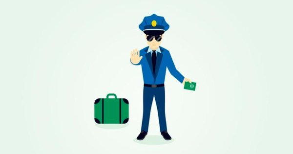 Таможня Векторная иллюстрация