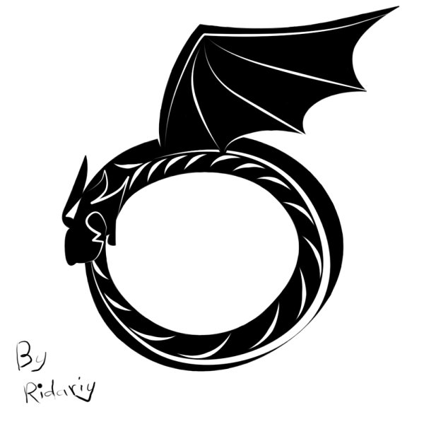 Тату Уробороса эскизы