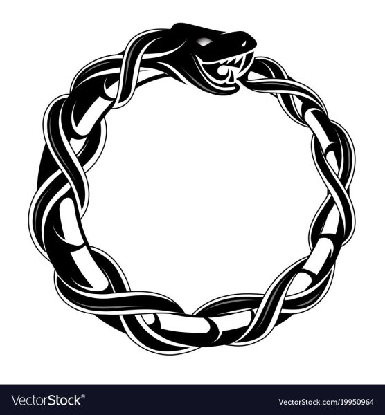 Змеиное кольцо Уроборос тату