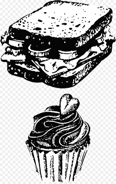 Сэндвич вектор черно белый