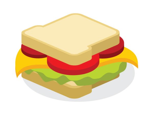 Бутерброд мультяшный