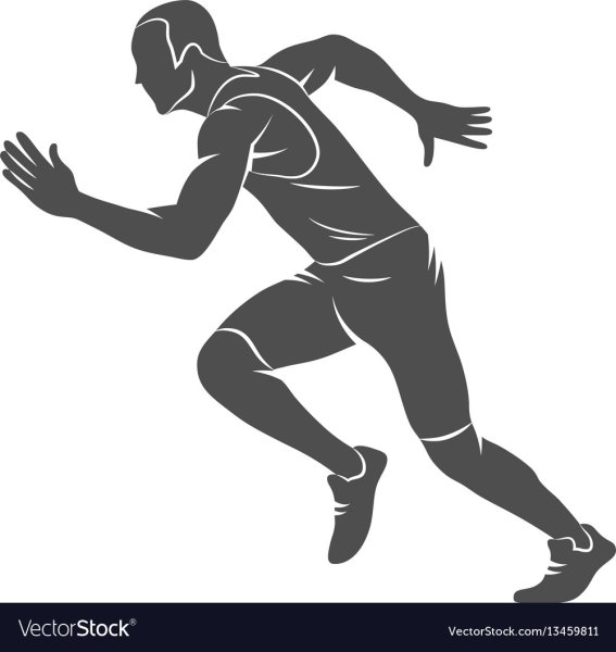 Легкоатлет силуэт