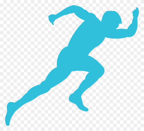 Бегун силуэт